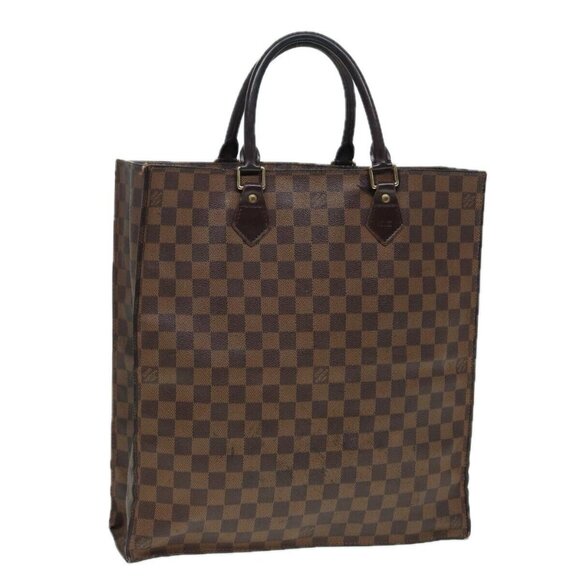 LOUIS VUITTON Damier Ebene Sac Plat Hand Bag - Picture 1 of 16